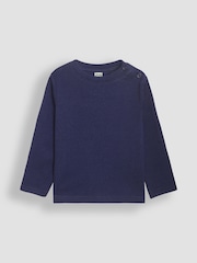 Темно-синий - JoJo Maman Bébé Plain Top - Изображение 1 из 3
