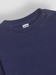 Темно-синий - JoJo Maman Bébé Plain Top - Изображение 3 из 3