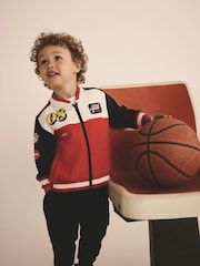 Red/Black Colourblock Zip Through Bomber Jacket (3mths-7yrs) - Image 2 of 10