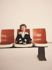 Red/Black Colourblock Zip Through Bomber Jacket (3mths-7yrs) - Image 6 of 10