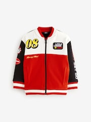Red/Black Colourblock Zip Through Bomber Jacket (3mths-7yrs) - Image 7 of 10