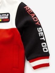 Red/Black Colourblock Zip Through Bomber Jacket (3mths-7yrs) - Image 9 of 10