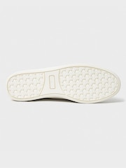 Crew Clothing White Lace Up Canvas Trainers - Image 4 of 5