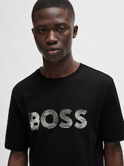 BOSS Black 100% Cotton Jersey Logo Printboss T-Shirt - Image 1 of 5