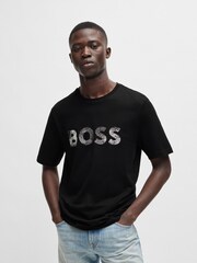 BOSS Black 100% Cotton Jersey Logo Printboss T-Shirt - Image 2 of 5
