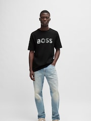 BOSS Black 100% Cotton Jersey Logo Printboss T-Shirt - Image 4 of 5