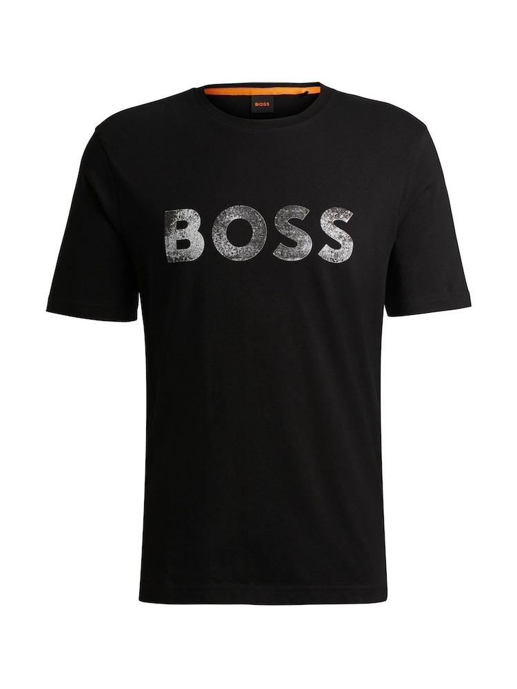BOSS Black 100% Cotton Jersey Logo Printboss T-Shirt - Image 5 of 5