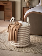 Greige Bobbin Single Storage Basket - Image 1 of 4