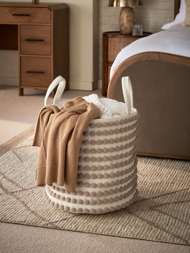 Greige Bobbin Single Storage Basket - Image 1 of 4