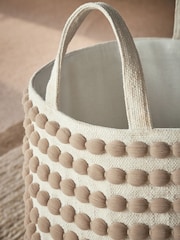 Greige Bobbin Single Storage Basket - Image 2 of 4