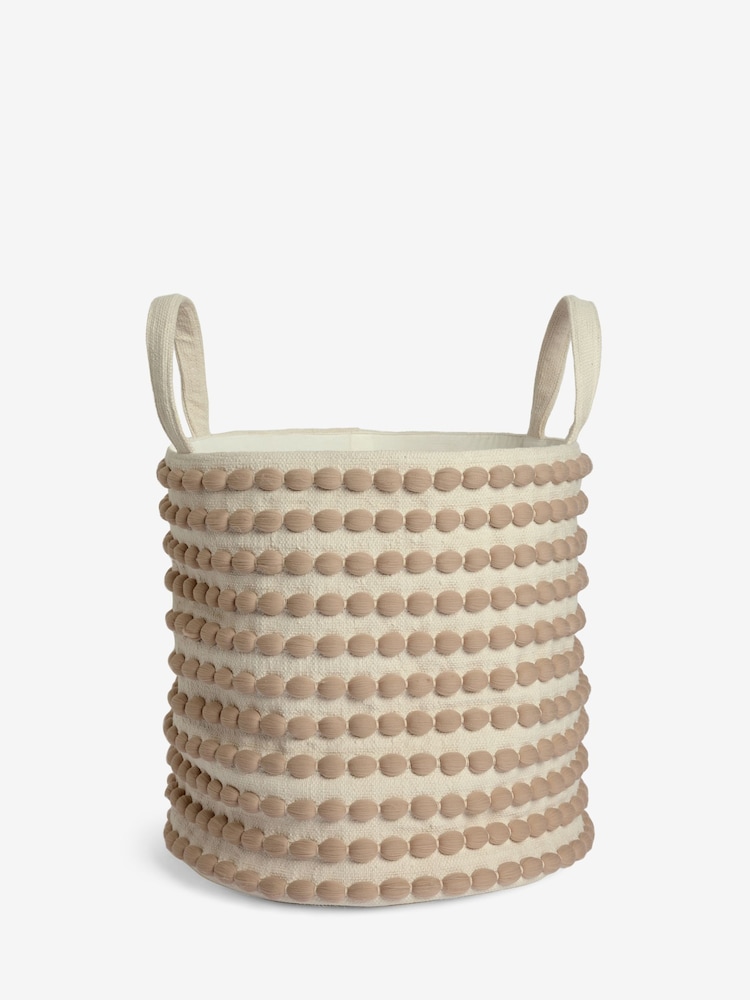 Greige Bobbin Single Storage Basket - Image 4 of 4 Greige Bobbin Single Storage Basket - Image 4 of 4