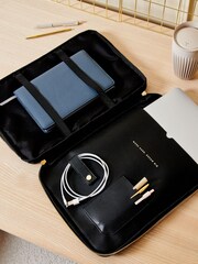 Katie Loxton Black Folio Laptop Case - Image 1 of 4