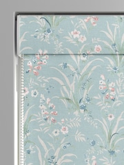 Laura Ashley Dark Duck Egg Blue Mosedale Posy Made to Measure 100% Cotton Roman Blinds - Image 3 of 6
