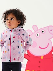 Regatta White Peppa Pig Muddy Puddle Waterproof Jacket - Image 1 of 7
