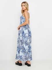 PixieGirl Petite Blue Paisley Print Maxi Dress - Image 2 of 5