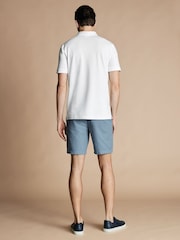 Charles Tyrwhitt Blue Cotton Linen Shorts - Image 3 of 6