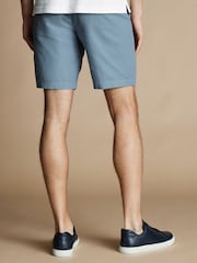 Charles Tyrwhitt Blue Cotton Linen Shorts - Image 4 of 6