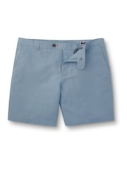 Charles Tyrwhitt Blue Cotton Linen Shorts - Image 5 of 6