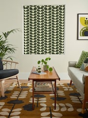 Orla Kiely Olive Green Botanica Stem Made to Measure Roller Blinds - Image 2 of 6
