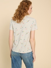 White Stuff Natural Abbie Print T-Shirt - Image 2 of 7