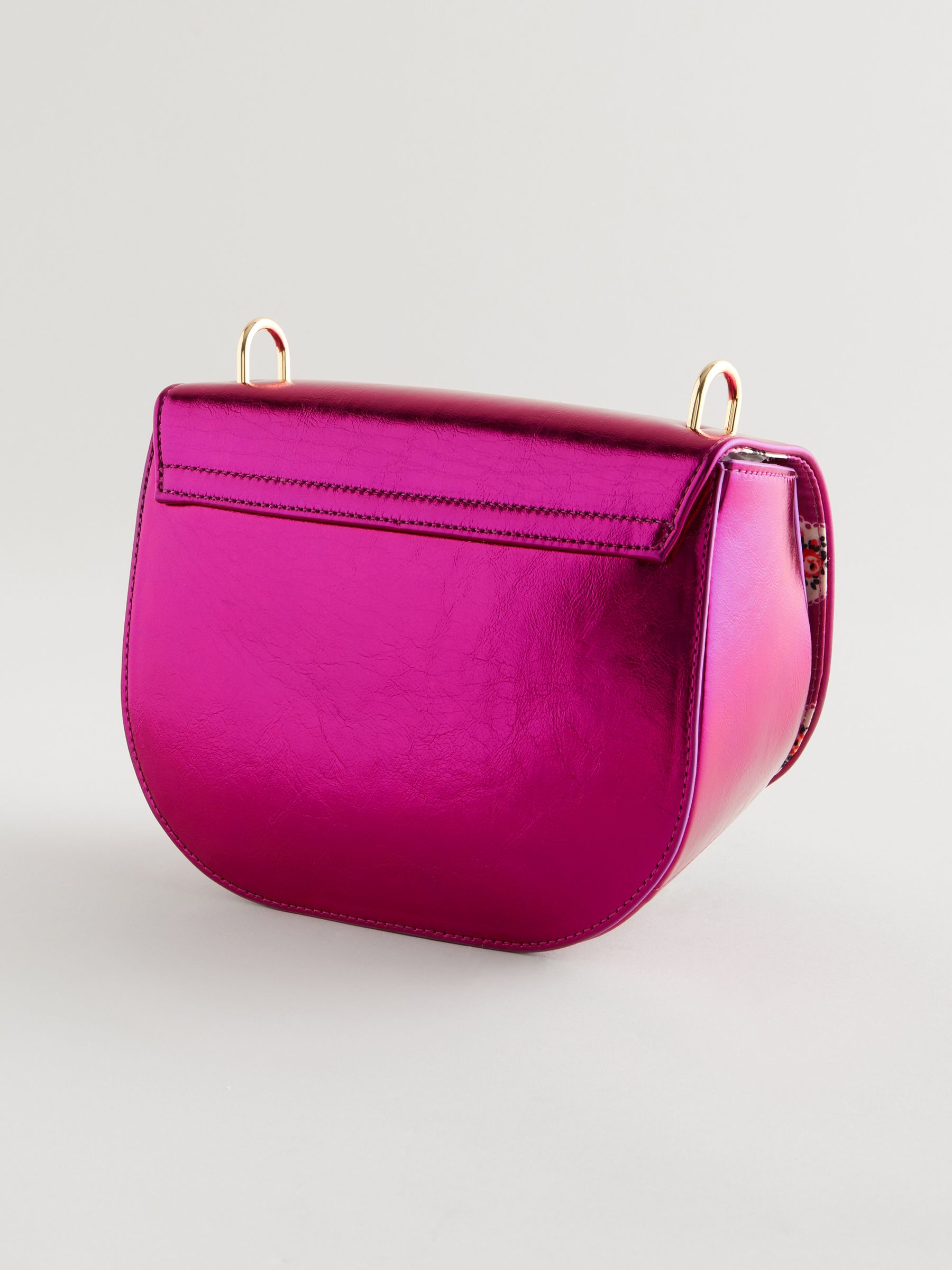 Buy Cath Kidston Pink Metallic Bow Saddle Cross Body Bag from Next Germany