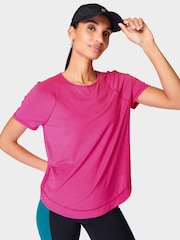 Roz cu mărgele - Tricou Sweaty Betty Breathe Easy - Imaginea 4 din 7