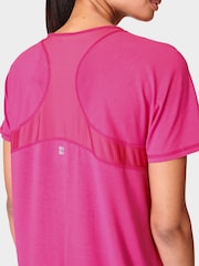 Roz cu mărgele - Tricou Sweaty Betty Breathe Easy - Imaginea 5 din 7