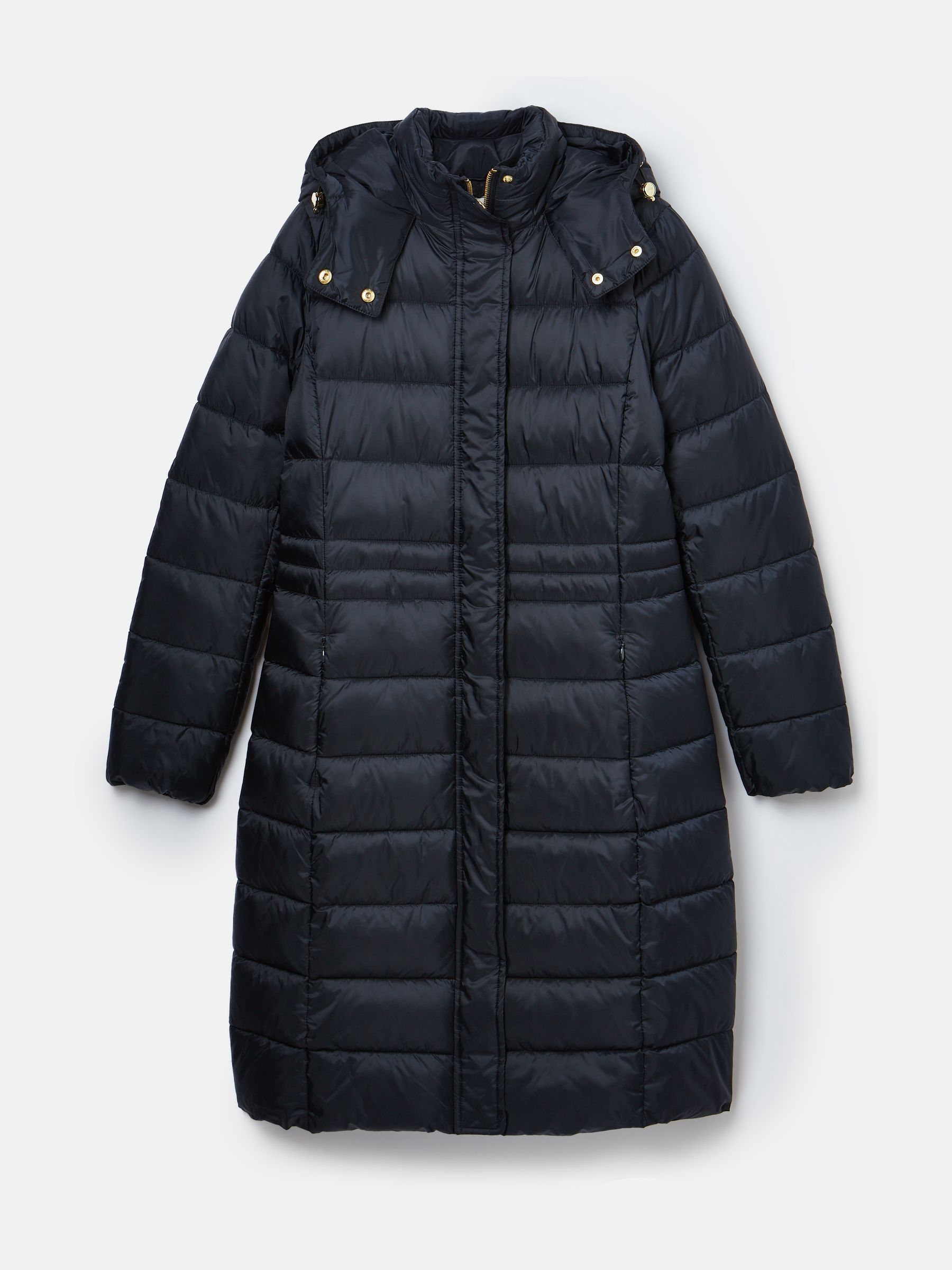 Joules black puffer coat store