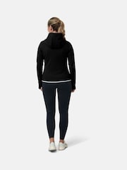 Gym + Coffee Black Chill Zip Womens Hoodie - Image 2 of 5
