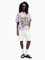 AllSaints Purple Fest Crew Neck T-Shirt - Image 3 of 6