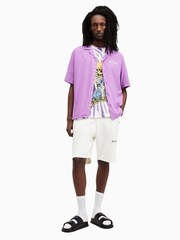 AllSaints Purple Fest Crew Neck T-Shirt - Image 4 of 6