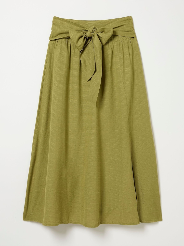 FatFace Sascha Green Midi Skirt - Image 6 of 6