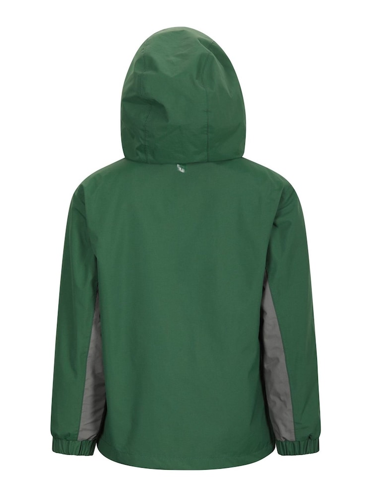 Mountain Warehouse Green Kids Cannonball 3 in 1 Waterproof Jacket - Image 5 of 5