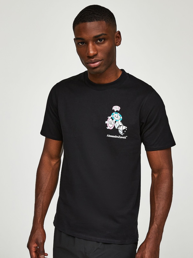 Alessandro Zavetti Milano Black T-Shirt - Image 1 of 6