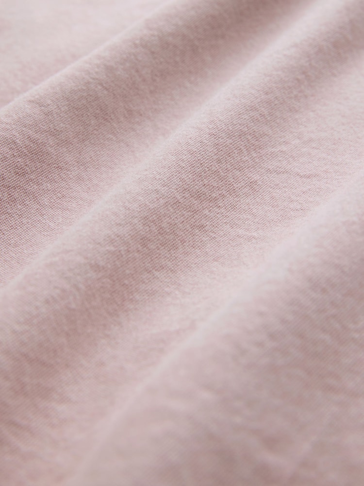 Pink Brushed 100% Cotton Oxford Long Sleeve Shirt - Image 7 of 8