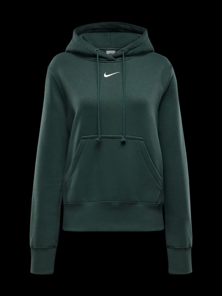 Nike Dark Green Mini Phoenix Fleece Swoosh Pullover Hoodie - Image 6 of 6