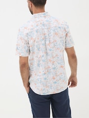 FatFace White Sketchy Hibiscus Print Shirt - Image 2 of 4
