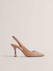 Ted Baker Pink Ariii High Heeled Slingback Pumps With Hardware - Image 1 of 5