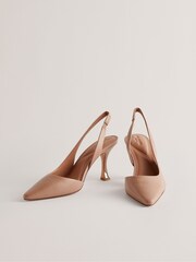 Ted Baker Pink Ariii High Heeled Slingback Pumps With Hardware - Image 2 of 5