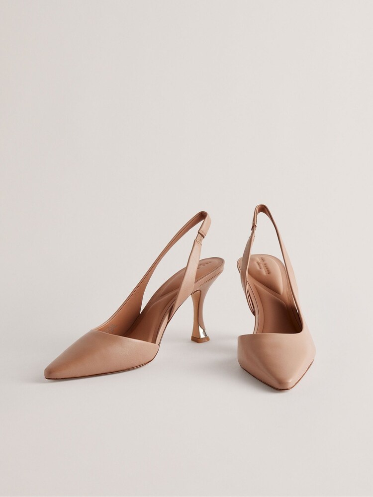 Ted Baker Pink Ariii High Heeled Slingback Pumps With Hardware - Image 2 of 5