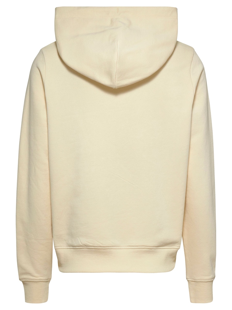 Tommy Jeans Natural Regular Flag Hoodie - Image 2 of 3 Tommy Jeans Natural Regular Flag Hoodie - Image 2 of 3