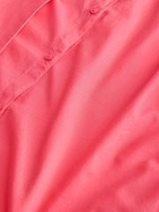 Coral Pink 100% Cotton Beach Shirt Cover-Up - Image 10 of 10