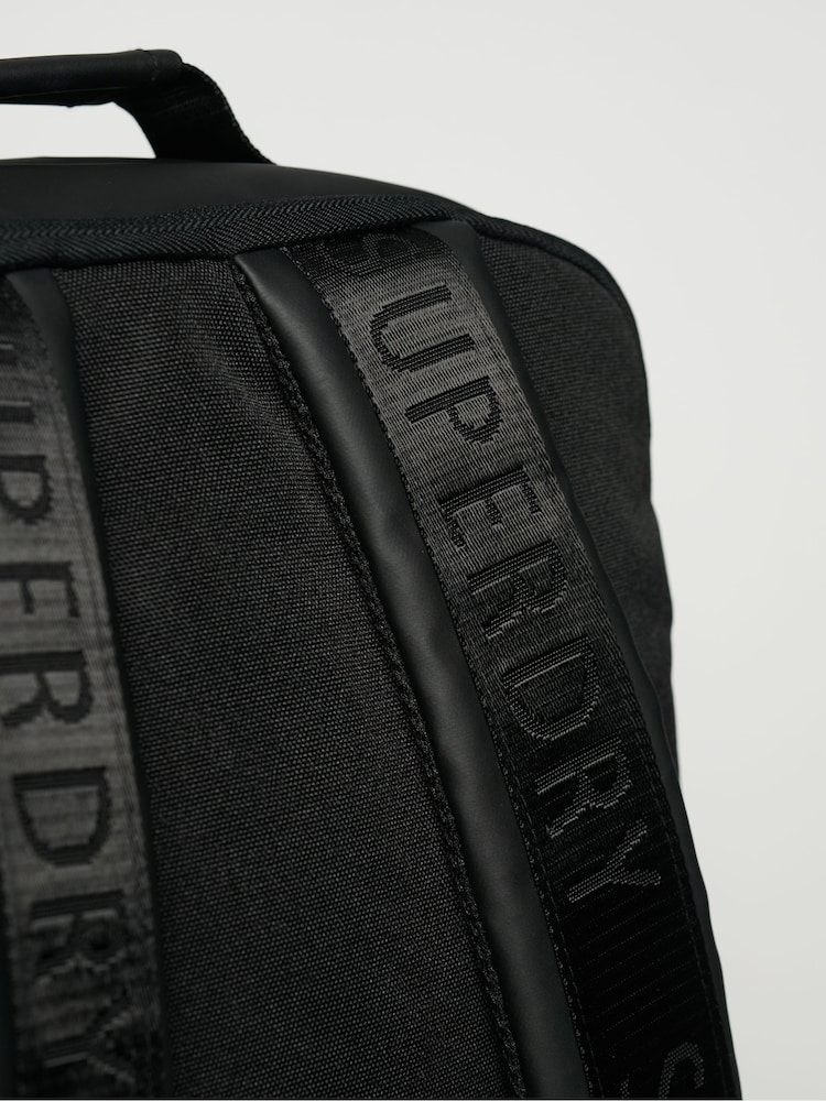 Negro - Superdry Tarp 100% Cotton Backpack - Imagen 5 de 5