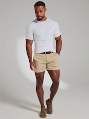 Tailored Athlete White Muscle Fit Signature T-Shirt - Image 1 of 6