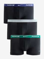Nike Ice Grey Essential Cotton Stretch Trunks 3 Pack - Image 1 of 5