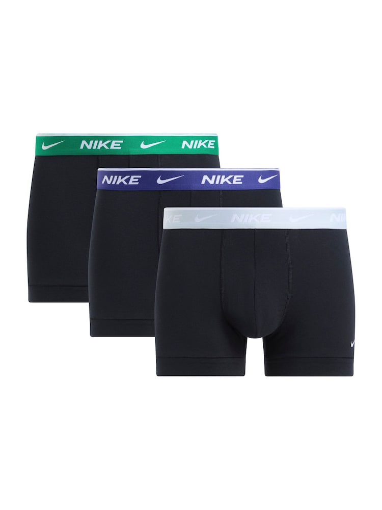 Nike Ice Grey Essential Cotton Stretch Trunks 3 Pack - Image 5 of 5 Nike Ice Grey Essential Cotton Stretch Trunks 3 Pack - Image 5 of 5