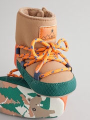 Neutral Colourblock Baby Quilted Snow Boots (0-24mths) - Image 5 of 7