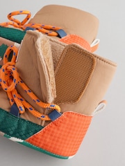 Neutral Colourblock Baby Quilted Snow Boots (0-24mths) - Image 6 of 7