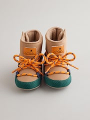 Neutral Colourblock Baby Quilted Snow Boots (0-24mths) - Image 7 of 7