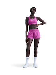 Nike Purple Swoosh Medium Support Padded Sports Bra - Image 2 of 5